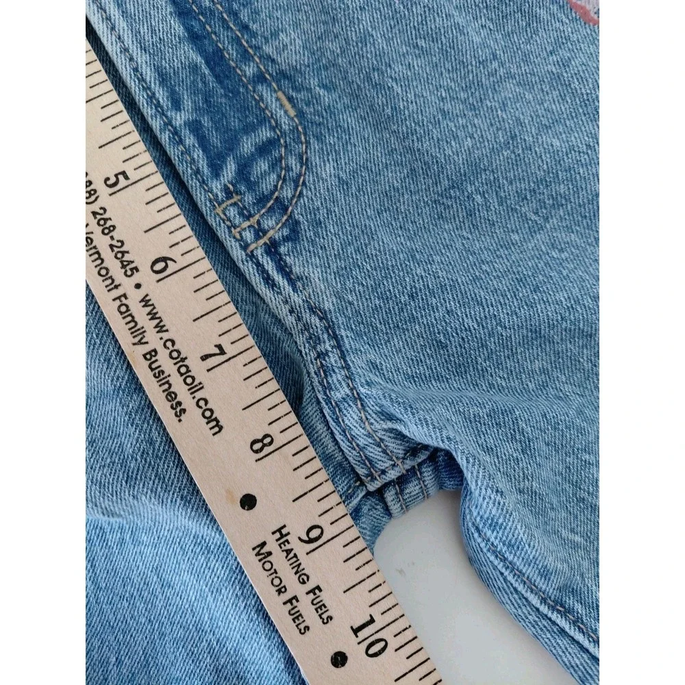 NWT High Rise Flare Old Navy Light Wash Denim Butterflies Girls 10 Adj Waist